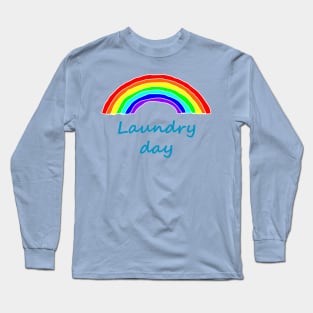 Laundry Day Rainbow Long Sleeve T-Shirt